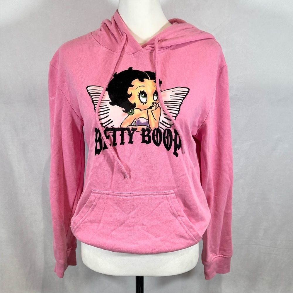 Betty Boop pink angel wings hoodie size XS
